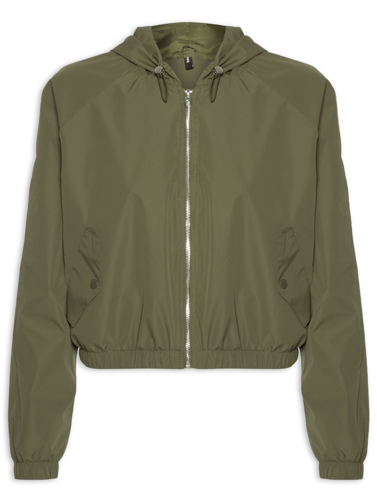 Jaqueta Feminina Bomber Com Capuz - Verde