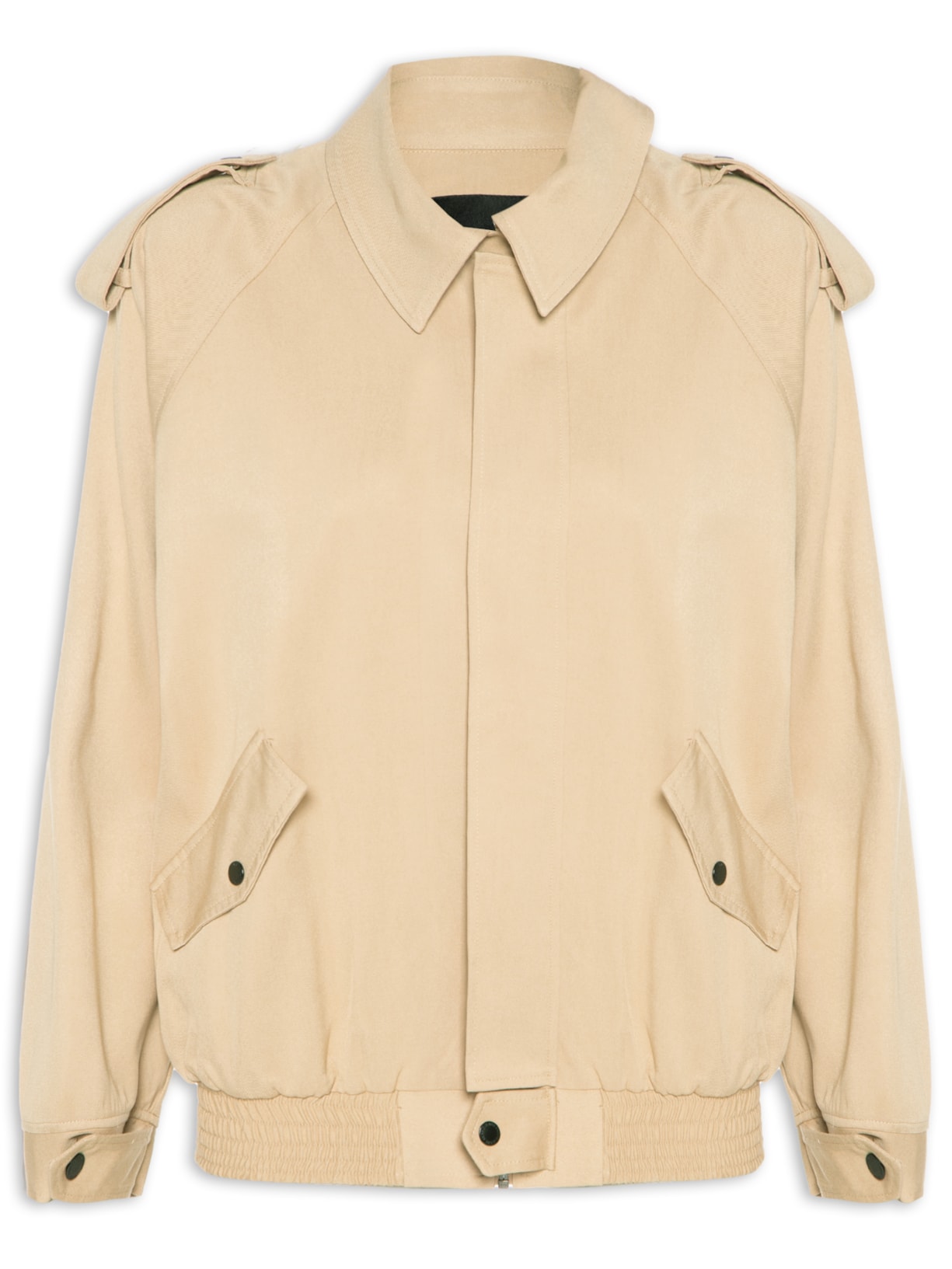 Jaqueta Feminina Bomber Long Martingales - Bege