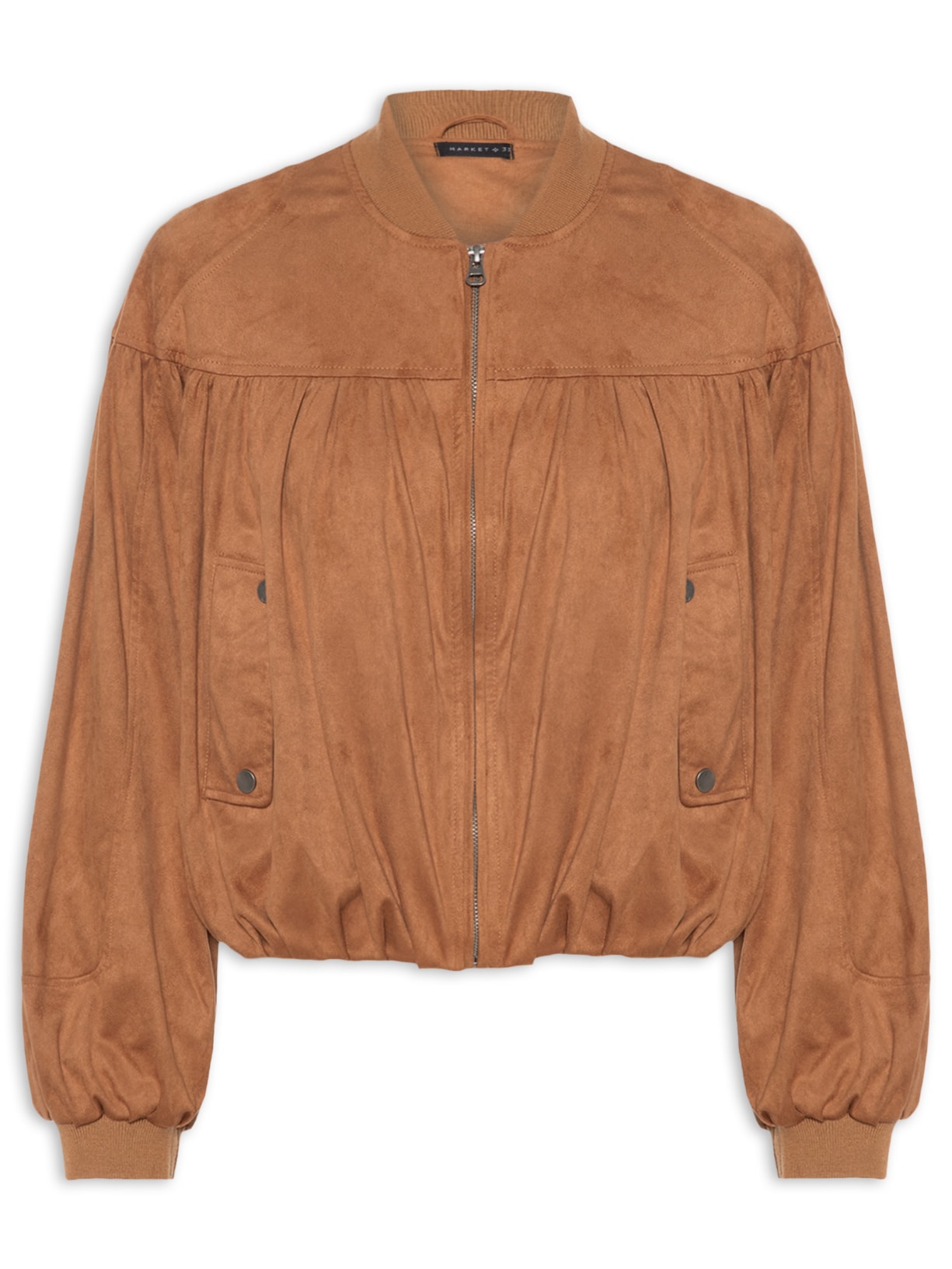 Jaqueta Feminina Bomber Marrom Market 33