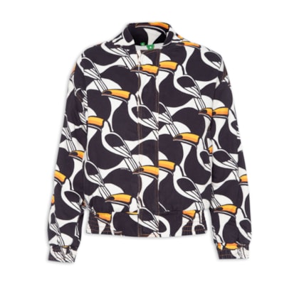 Jaqueta Feminina Bomber Sarja Copatucano - Preto