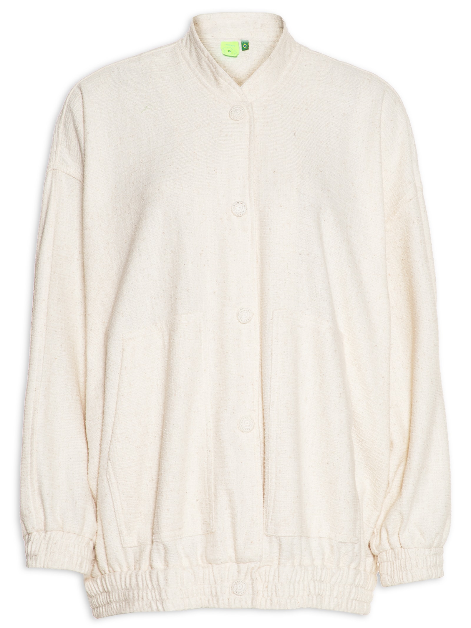 Jaqueta Feminina Bomber Tweed - Off White
