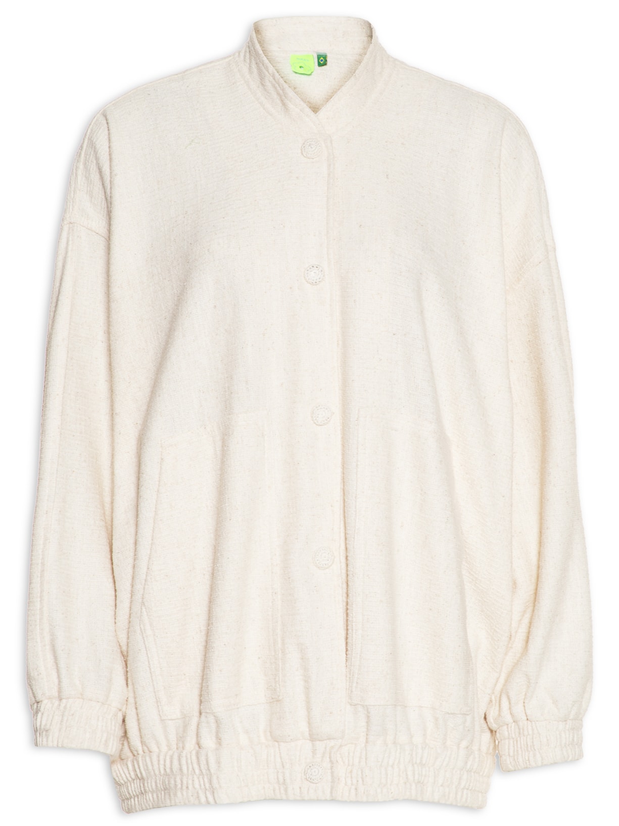 Jaqueta Feminina Bomber Tweed - Off White