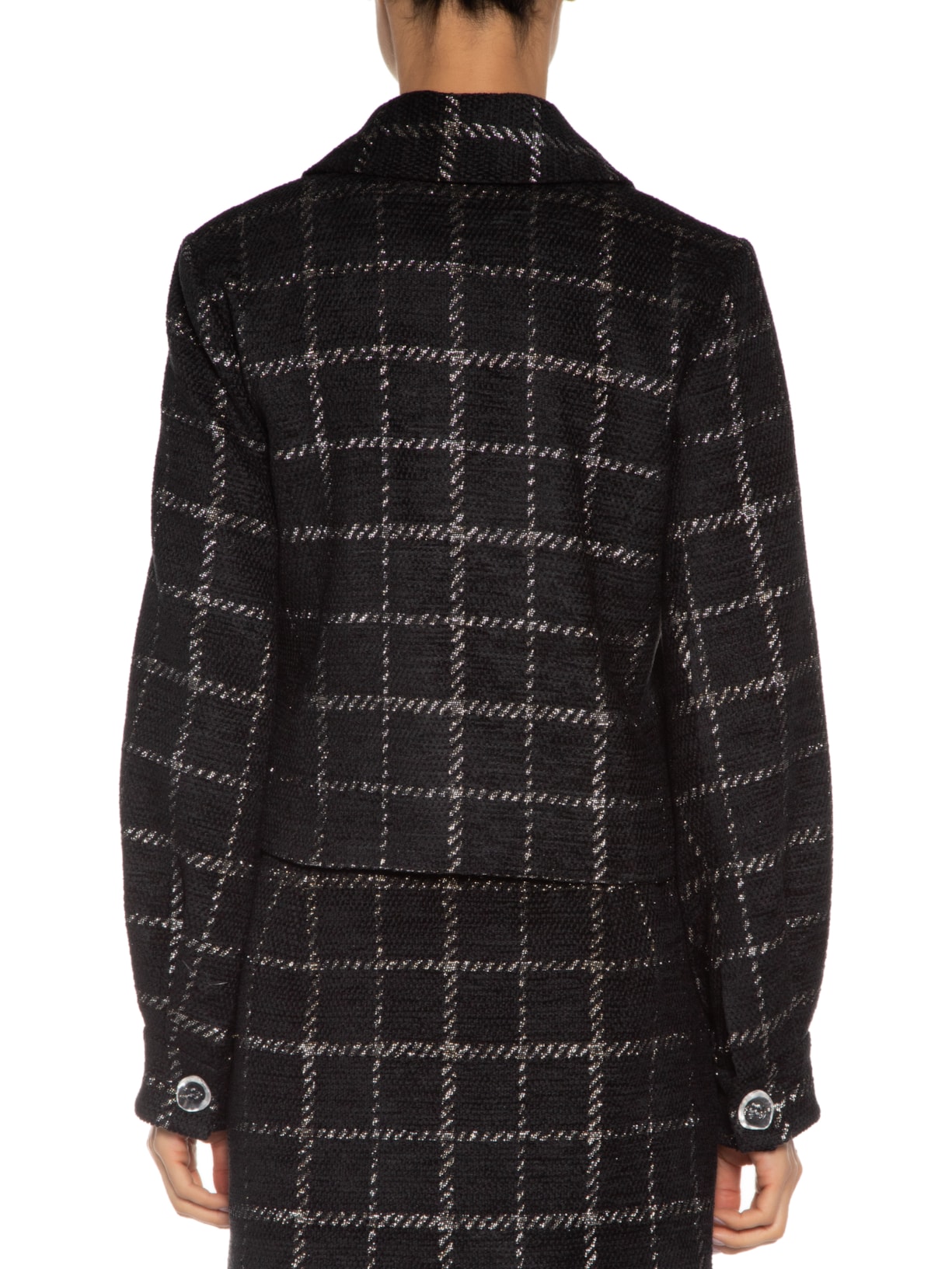 Jaqueta Feminina Boucle Chenille Alina Preto Nk