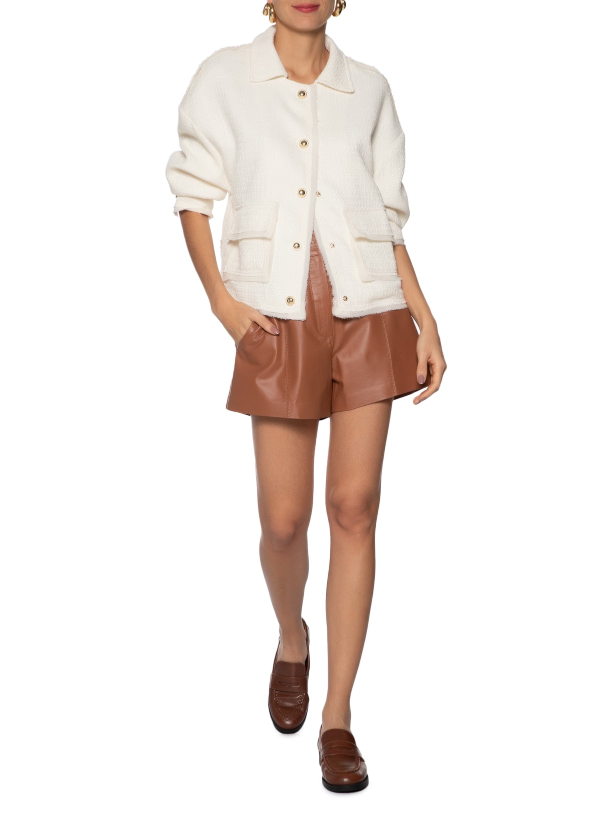 Jaqueta Feminina Bruna II- Off White Le Lis