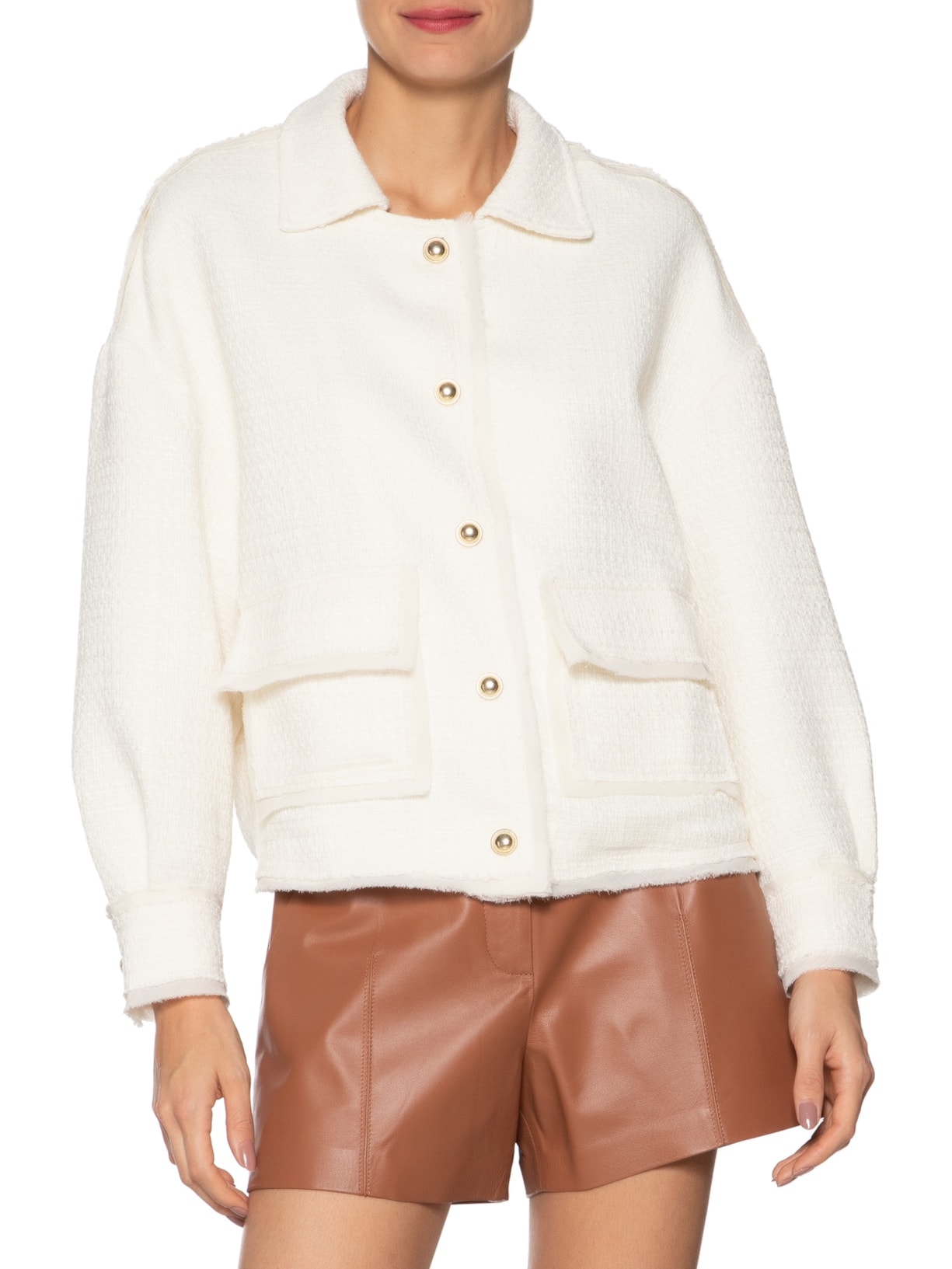 Jaqueta Feminina Bruna II- Off White Le Lis