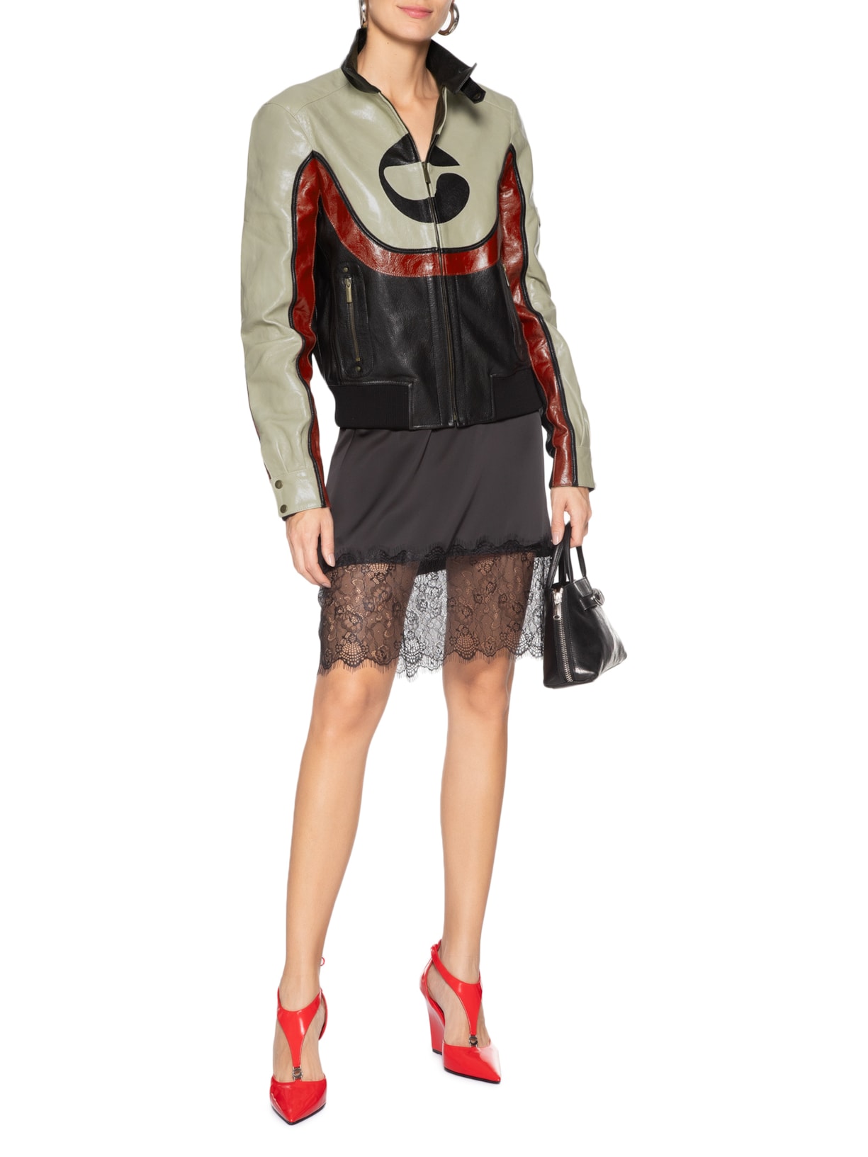 Jaqueta Feminina C-Logo Leather Preto Coperni