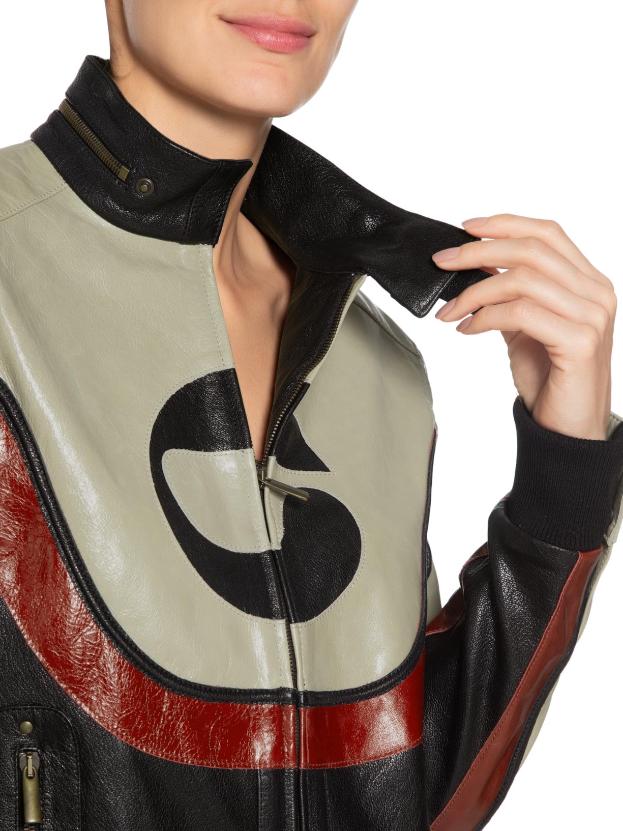 Jaqueta Feminina C-Logo Leather Preto Coperni