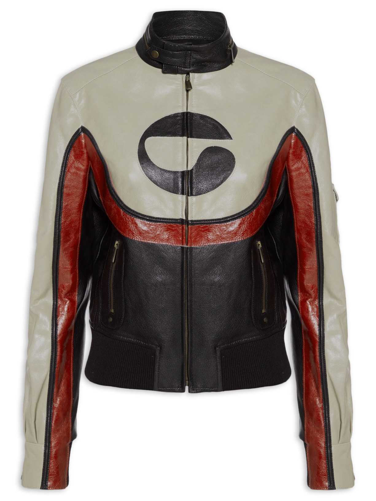 Jaqueta Feminina C-Logo Leather Preto Coperni