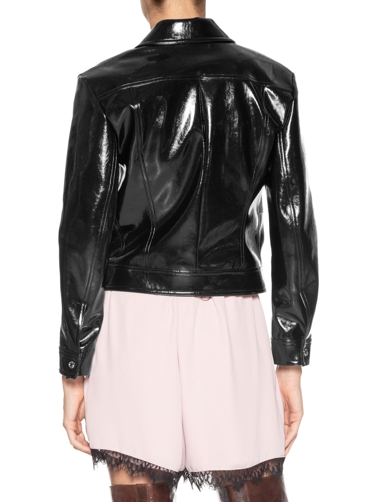 Jaqueta Feminina Cactus Leather Preto Coperni