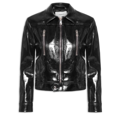 Jaqueta Feminina Cactus Leather - Preto