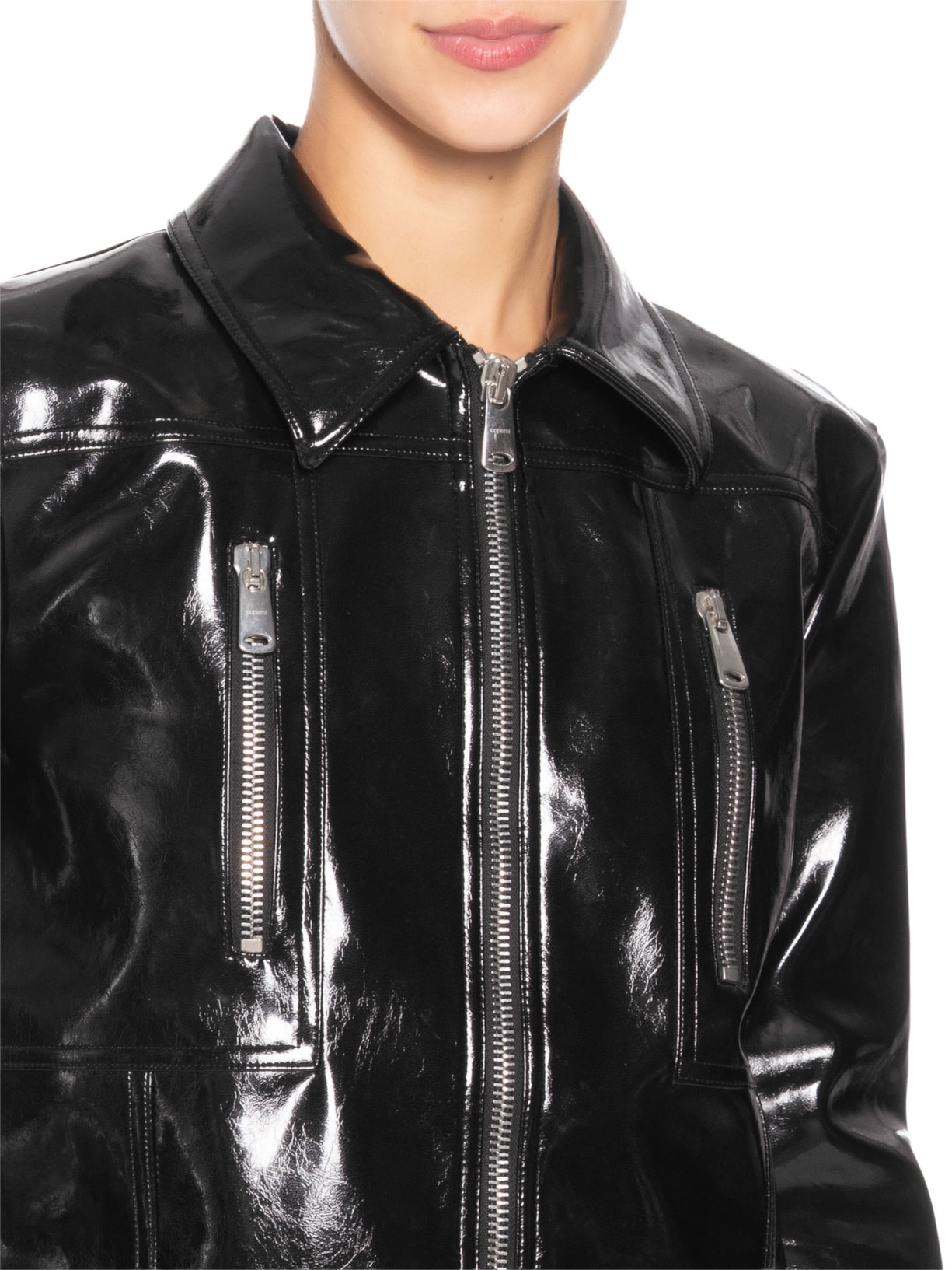 Jaqueta Feminina Cactus Leather Preto Coperni