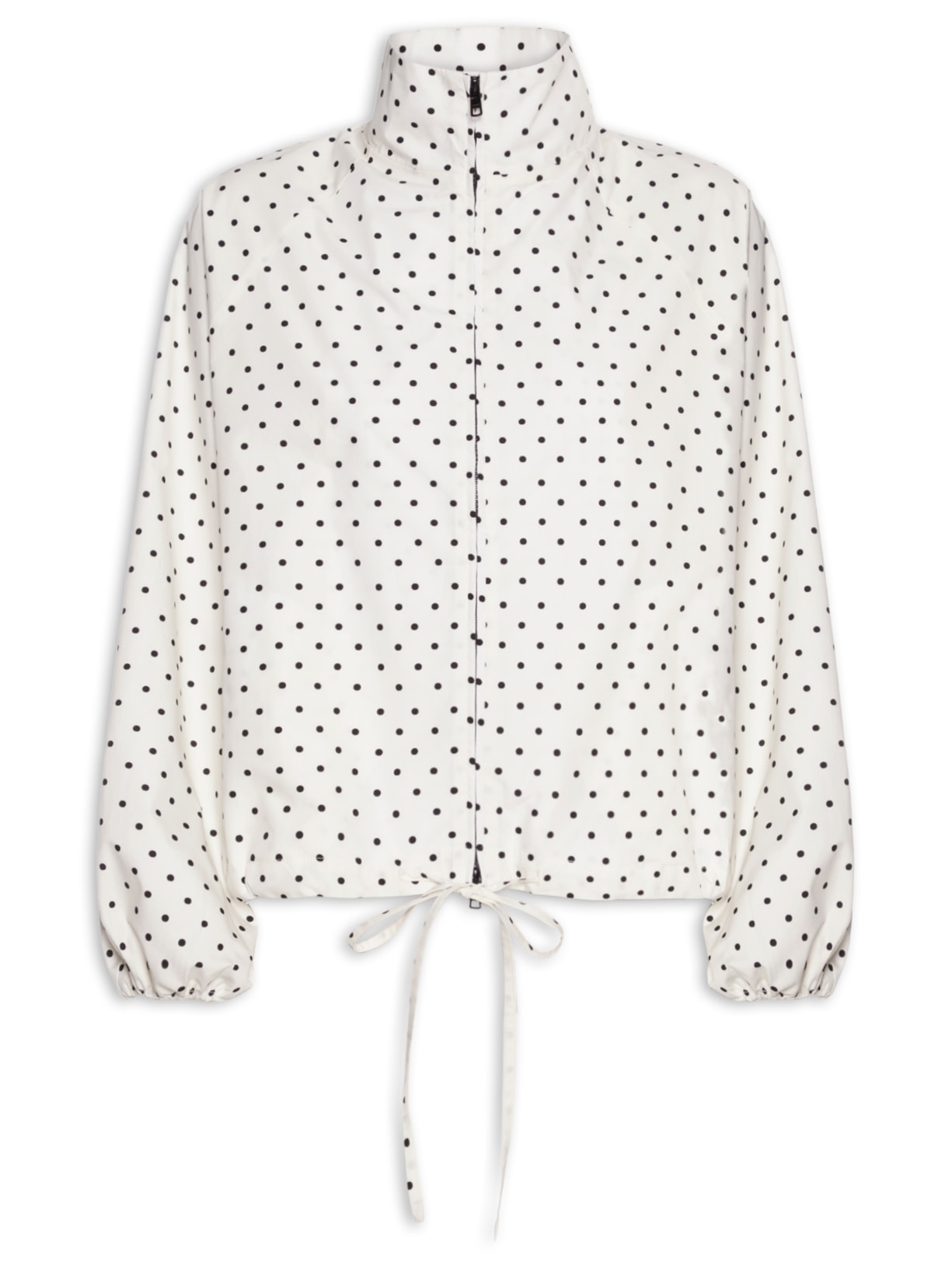 Jaqueta Feminina Capa Bomber Gola Alta - Branco