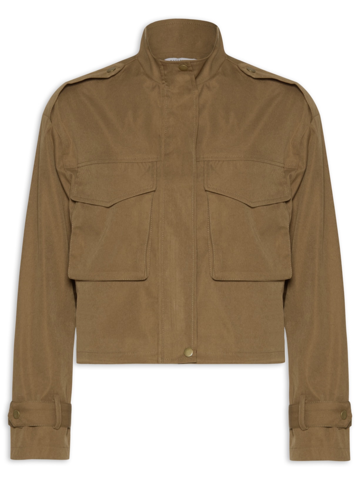 Jaqueta Feminina Cargo - Marrom