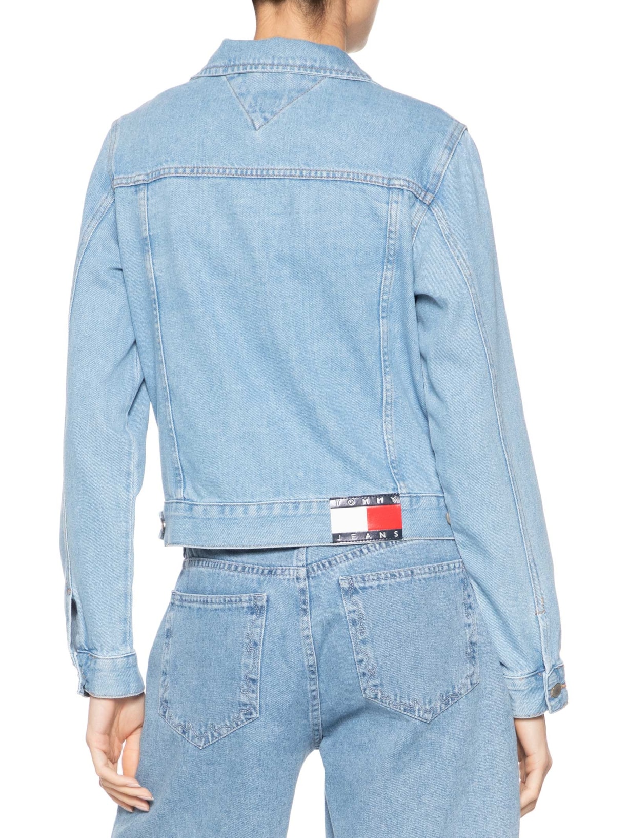 Jaqueta Feminina Classic Trucker Jacket BI8110 Azul Tommy Jeans