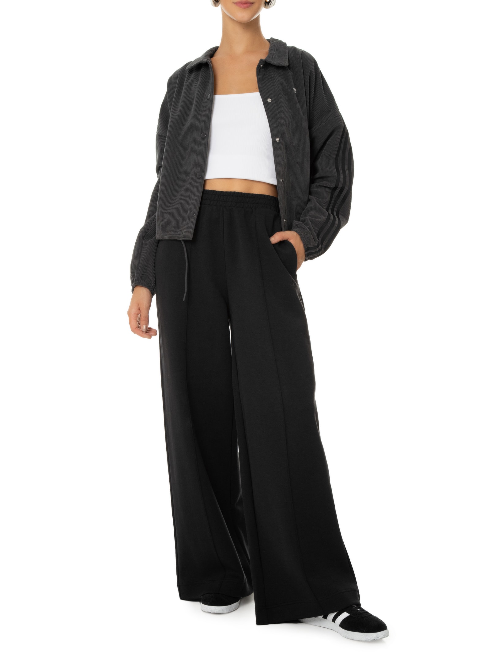 Jaqueta Feminina Coach - Adidas Originals - Cinza