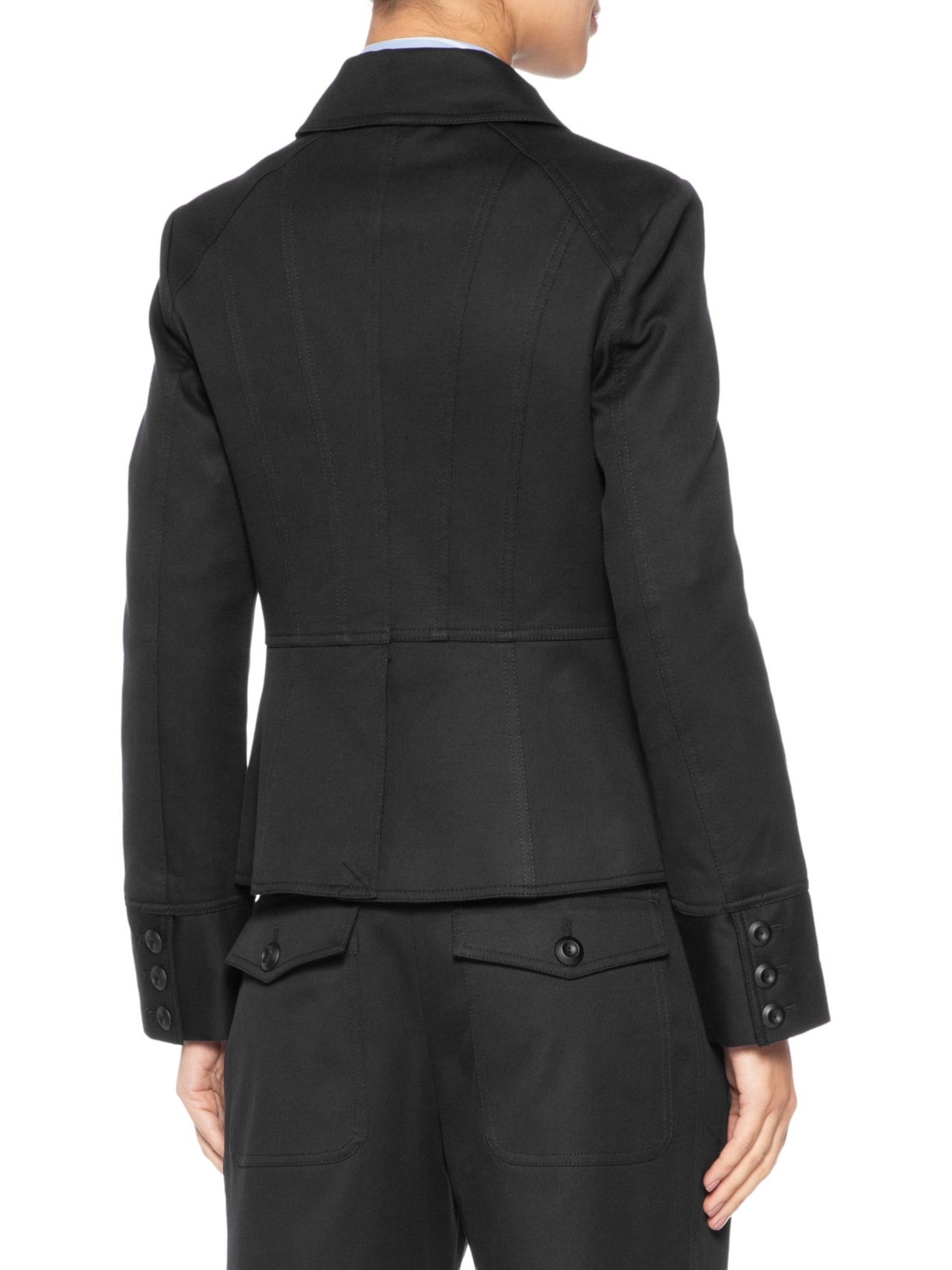 Jaqueta Feminina Com Recortes E Bolso Preto Animale