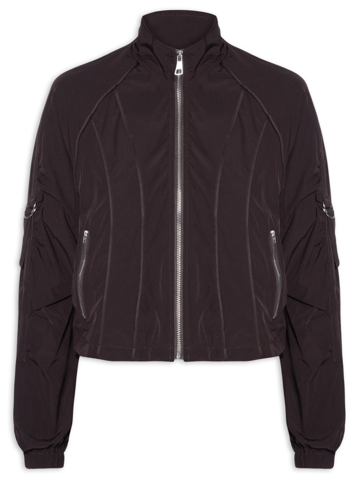 Jaqueta Feminina Corta Vento Roxo Basiq