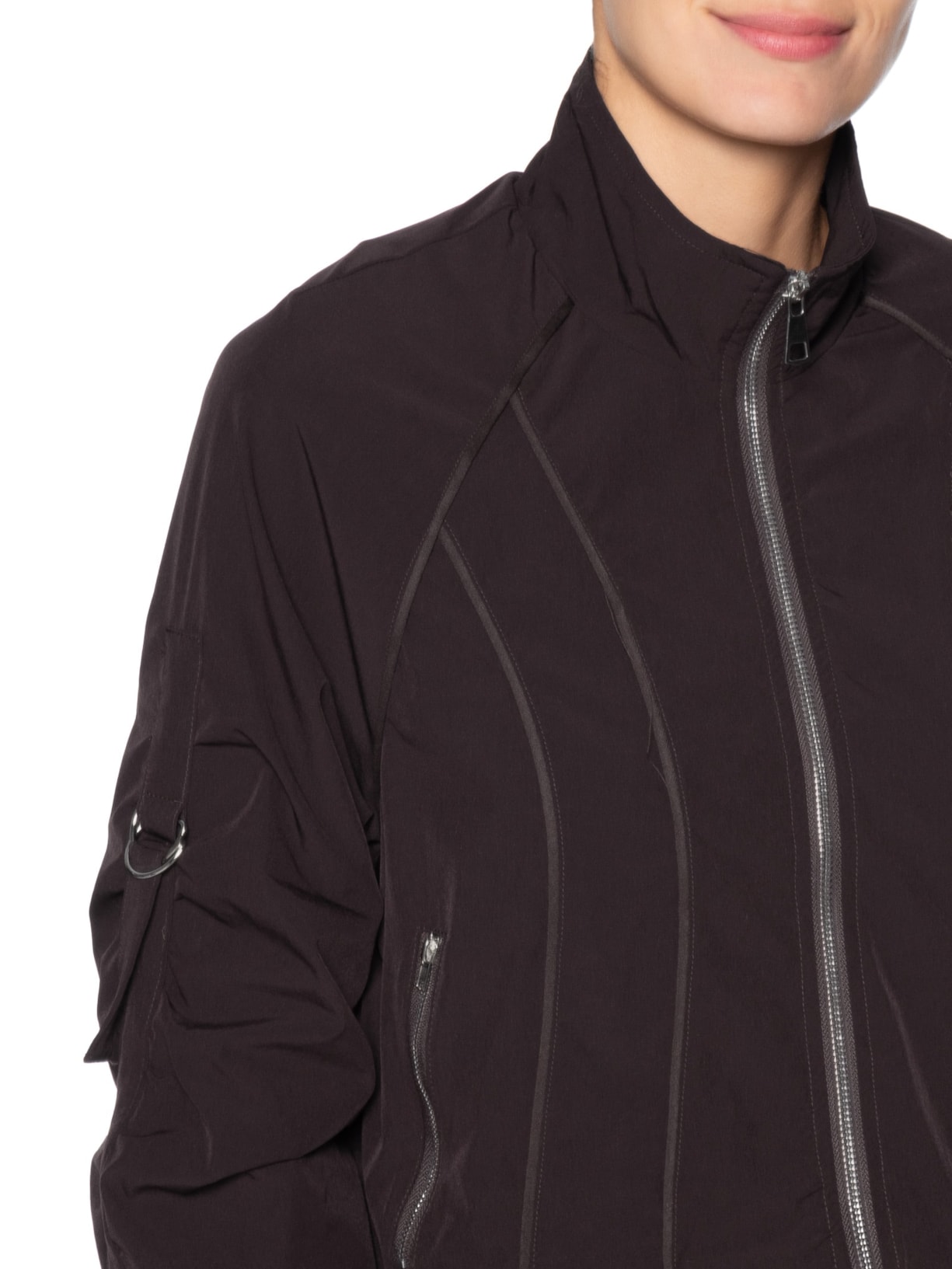 Jaqueta Feminina Corta Vento Roxo Basiq