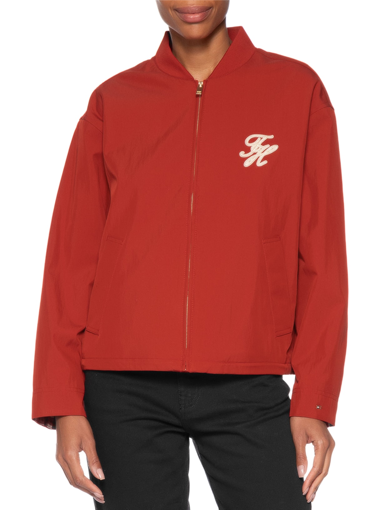 Jaqueta Feminina Cotton Bomber Vermelho Tommy Hilfiger