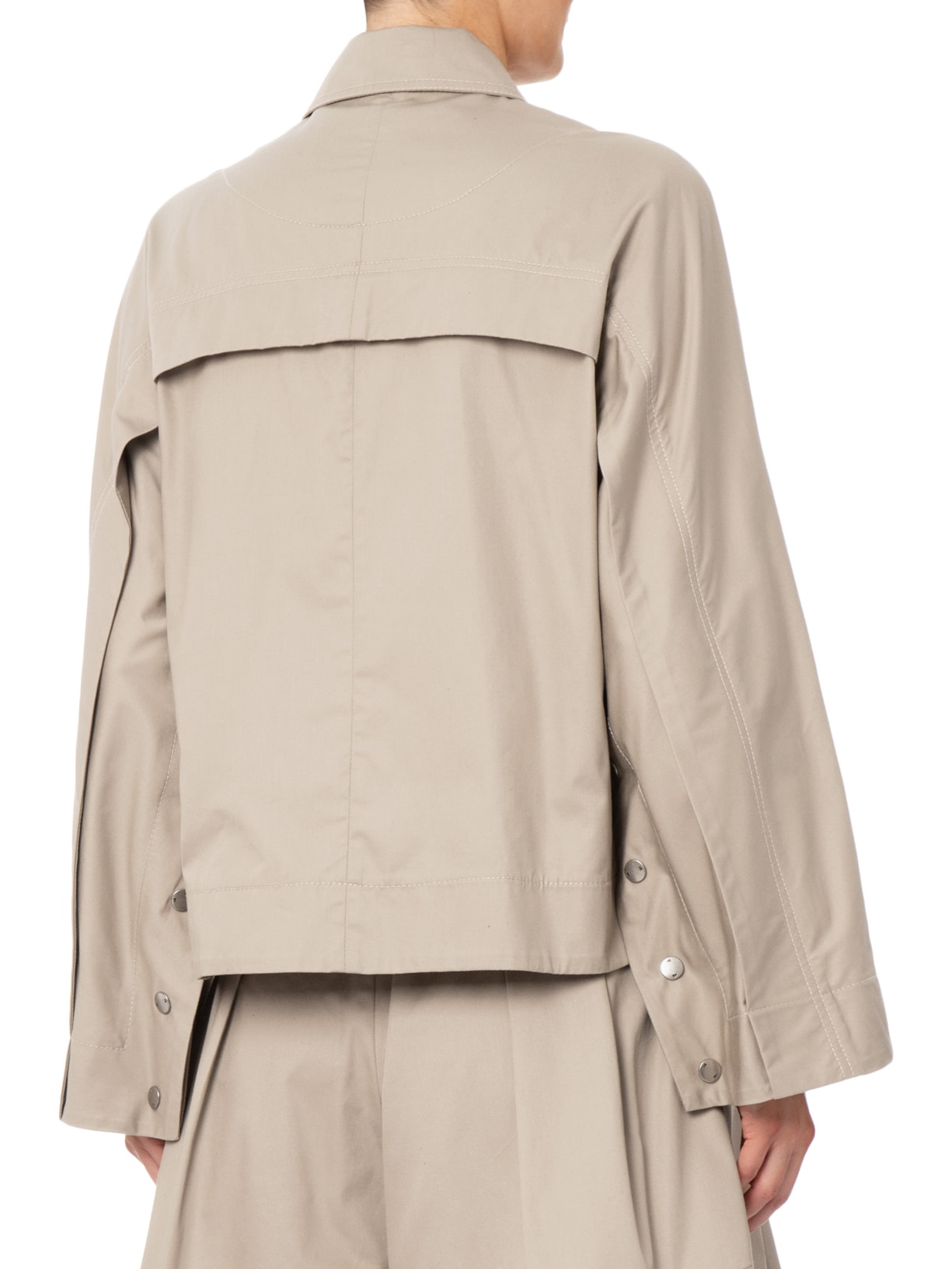 Jaqueta Feminina Cotton Twill Olive Marrom Nk