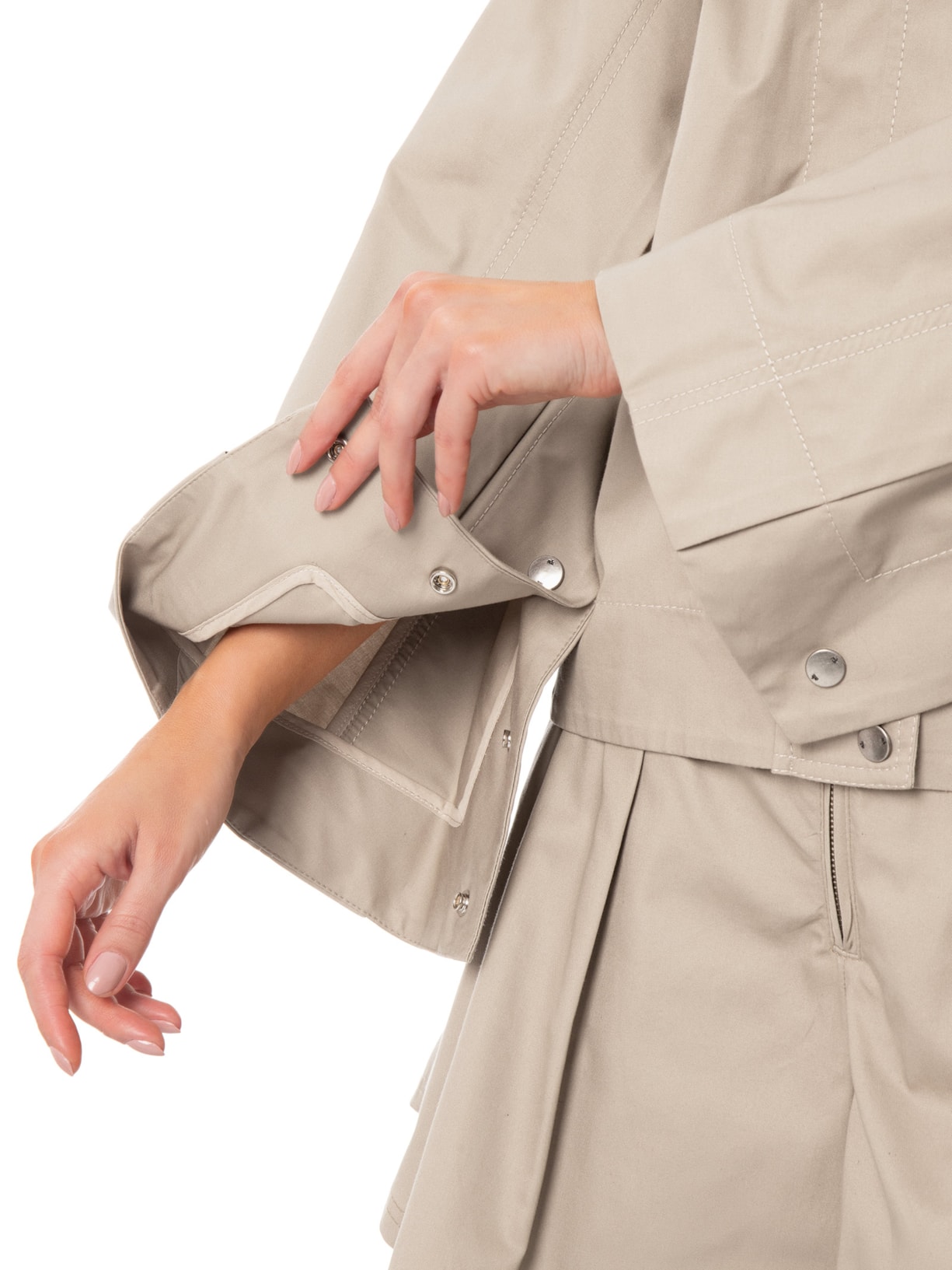 Jaqueta Feminina Cotton Twill Olive Marrom Nk