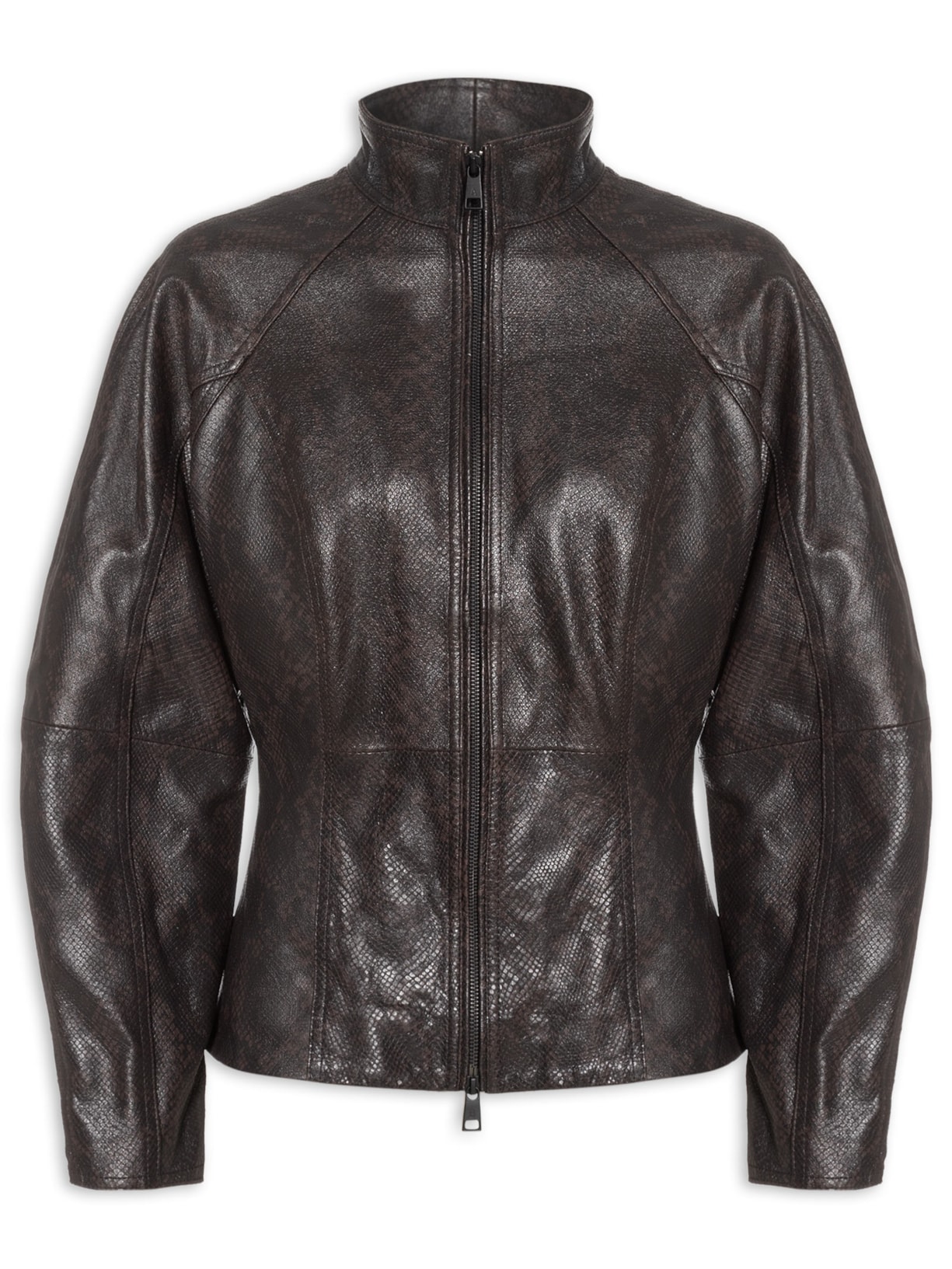 Jaqueta Feminina Couro Larry - Marrom