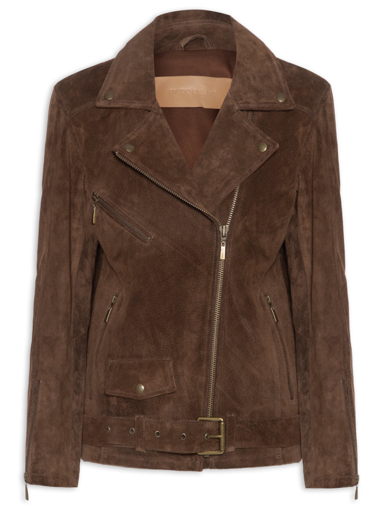 Jaqueta Feminina Couro Perfecto Long - Marrom