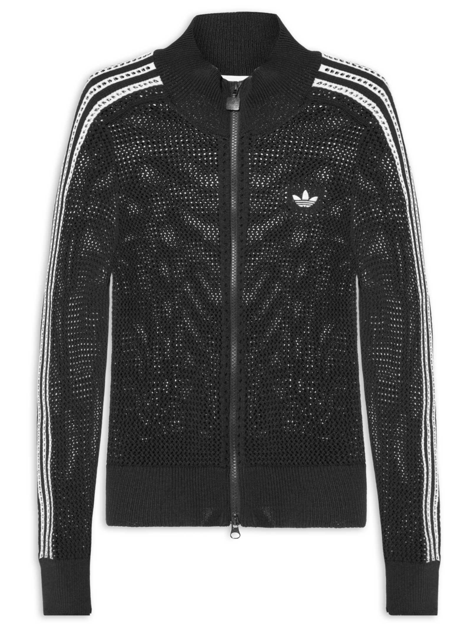 トップス aayako8753 Jaqueta Feminina Crochet Track Top - Preto - Adidas Originals