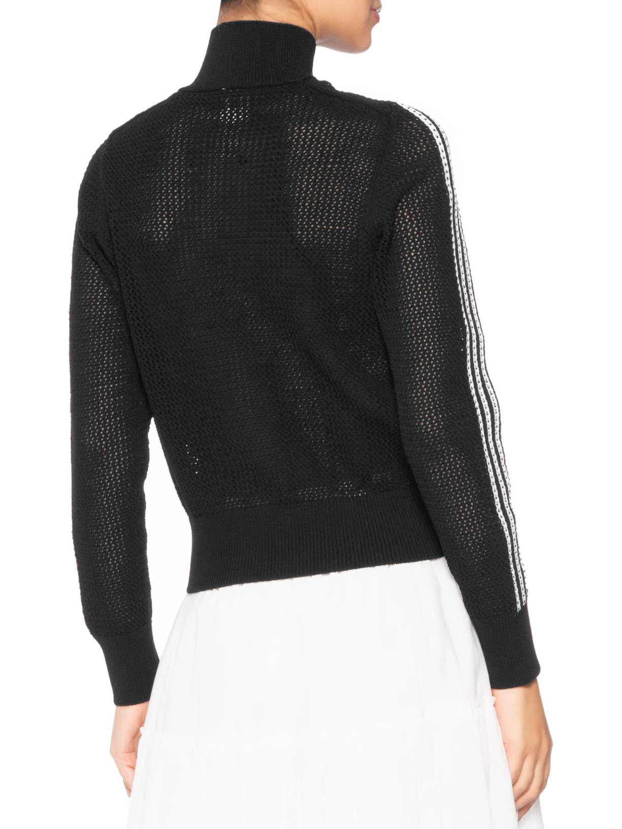 Jaqueta Feminina Crochet Track Top Preto Adidas Originals
