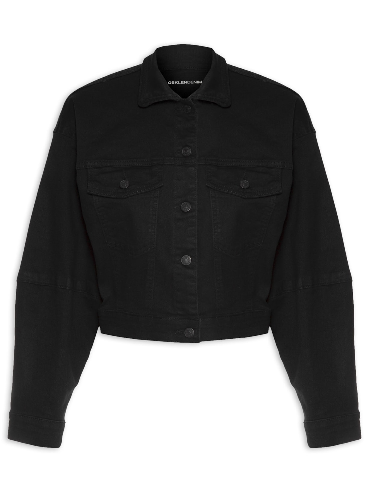 Jaqueta Feminina Cropped Black - Preto