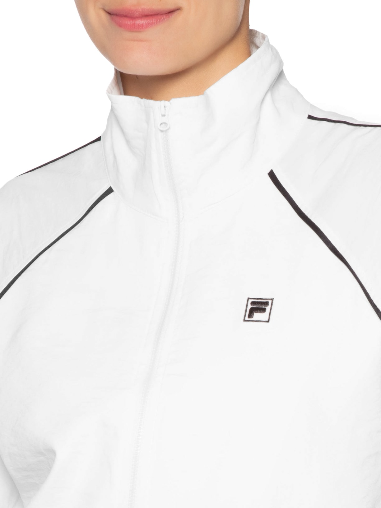 Jaqueta Feminina Cropped F-Box Branco Fila