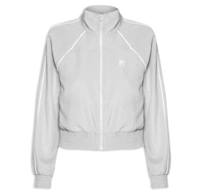 Jaqueta Feminina Cropped F-Box - Cinza