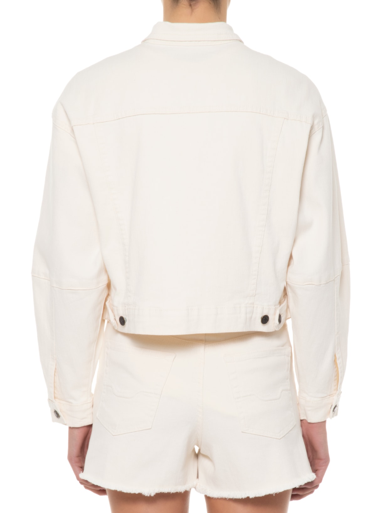 Jaqueta Feminina Cropped White Branco Osklen