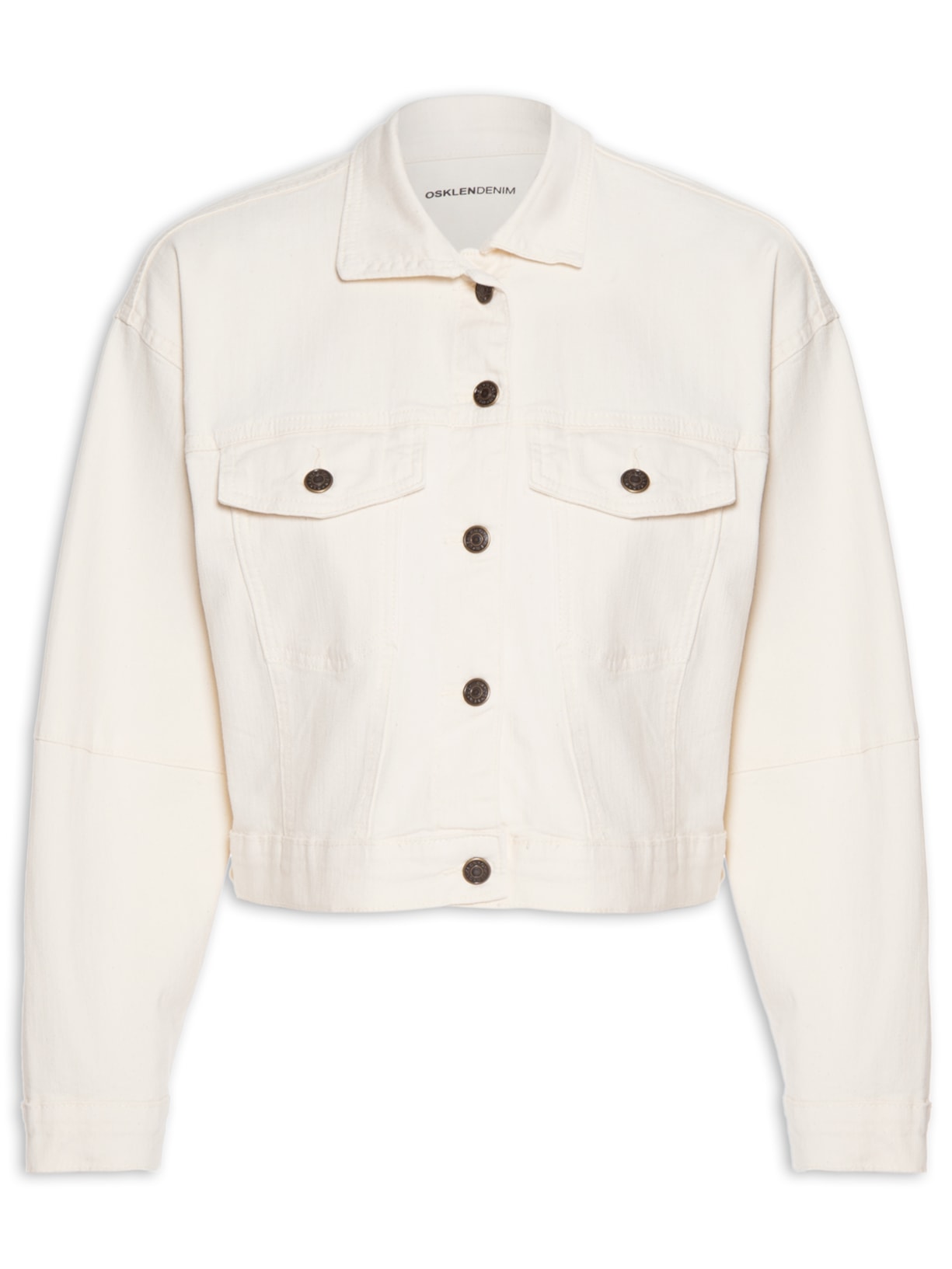 Jaqueta Feminina Cropped White Branco Osklen