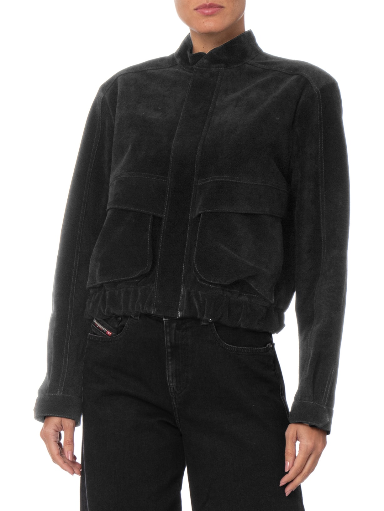 Jaqueta Feminina Cropped Willow Preto Studio Kalline