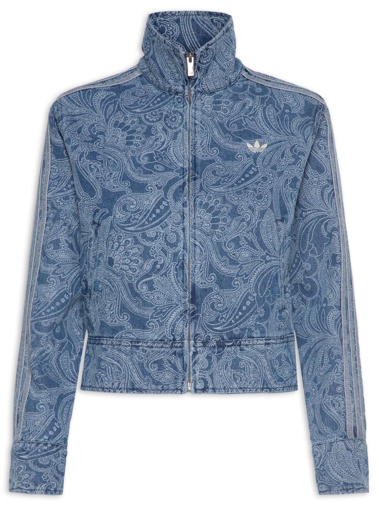 Jaqueta Feminina Curta Jeans Azul Adidas Originals