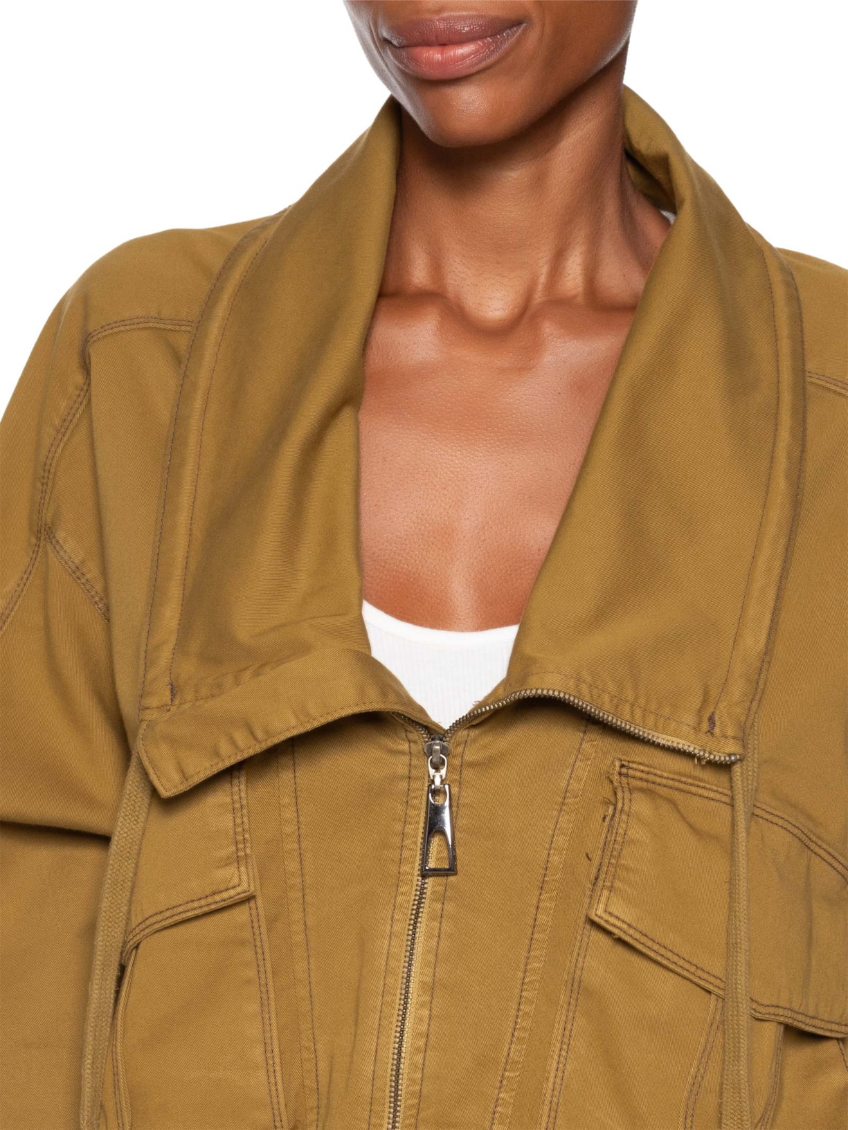 Jaqueta Feminina De Sarja Antique Verde Animale