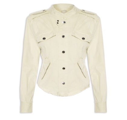 Jaqueta Feminina De Sarja - Bege