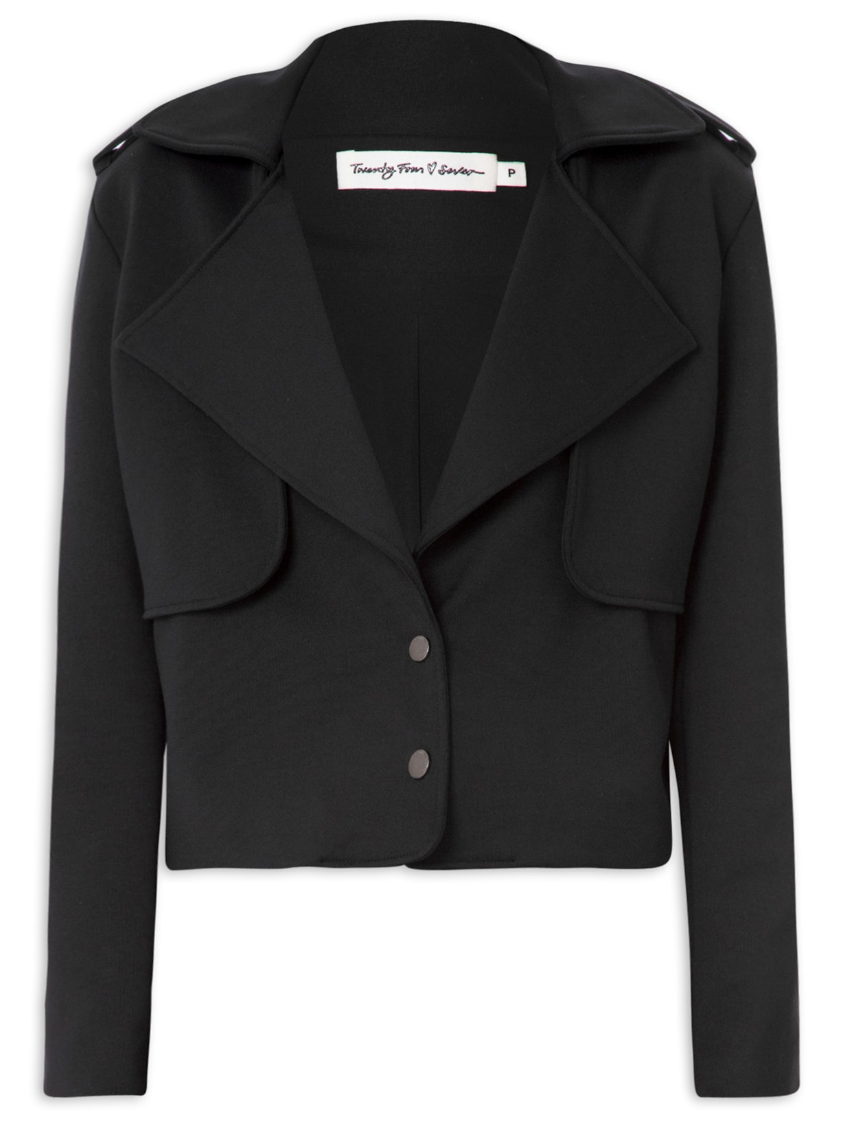 Jaqueta Feminina Debora Zíper - Preto