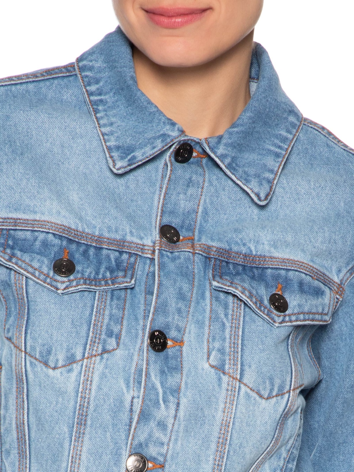 Jaqueta Feminina Denim Bel Azul Niini