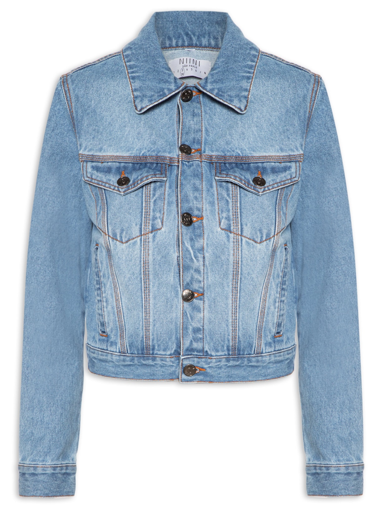 Jaqueta Feminina Denim Bel Azul Niini