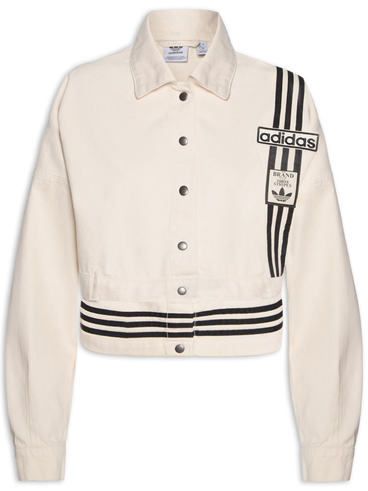 Jaqueta Feminina Denim Track Top - Bege