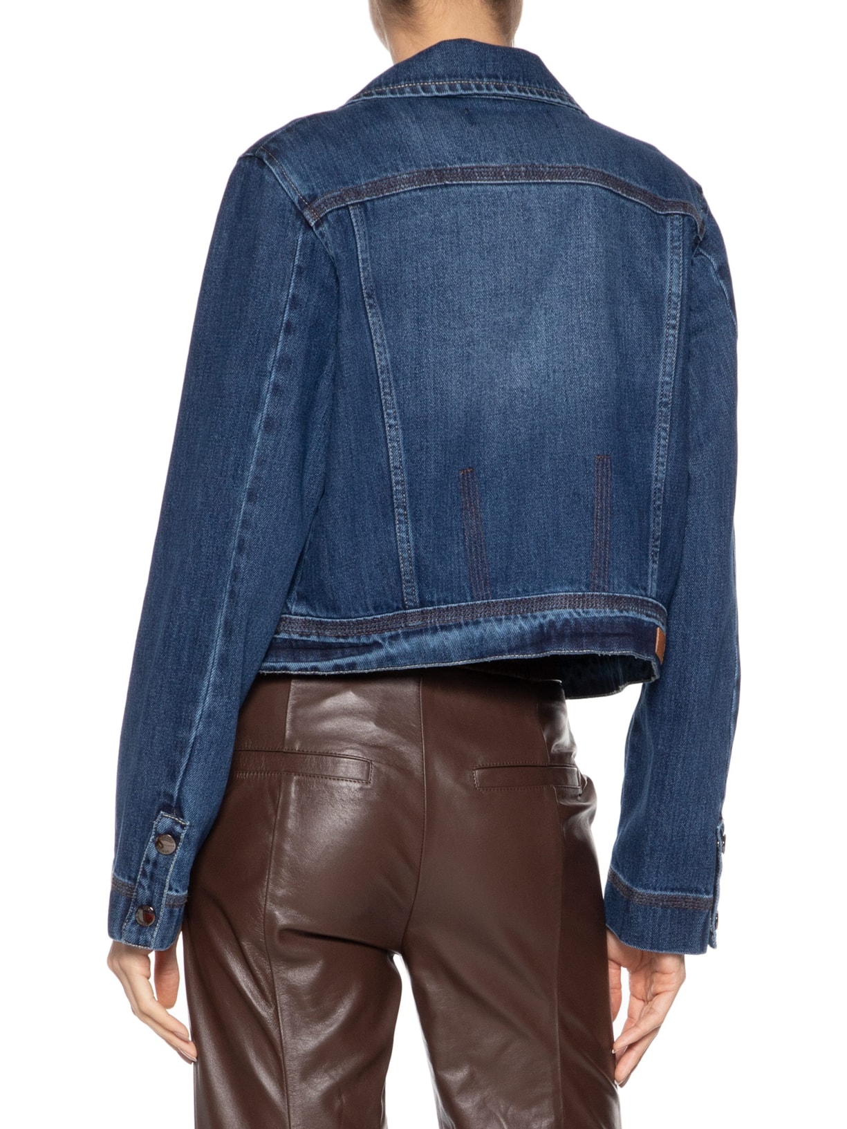 Jaqueta Feminina Denim Zíper Azul Animale