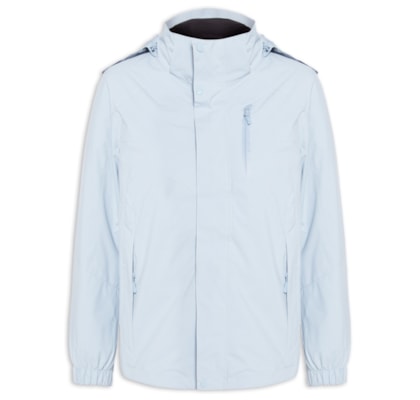 Jaqueta Feminina Dois Em Um Capuz Removível - Azul