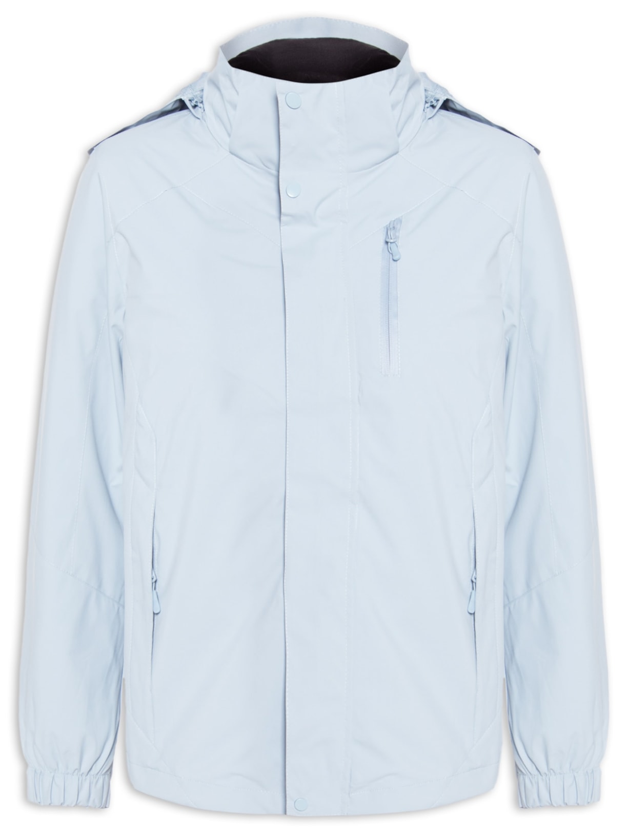 Jaqueta Feminina Dois Em Um Capuz Removível - Azul