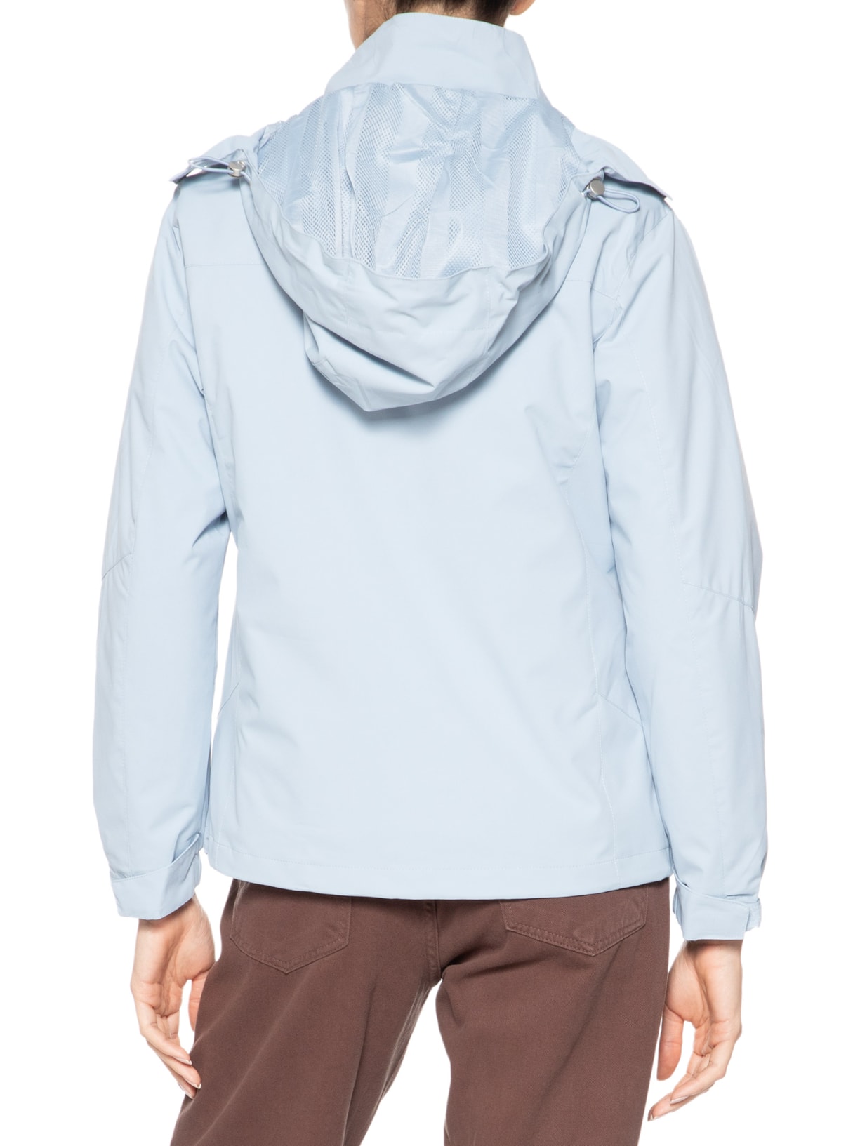 Jaqueta Feminina Dois Em Um Capuz Removível Azul Basiq