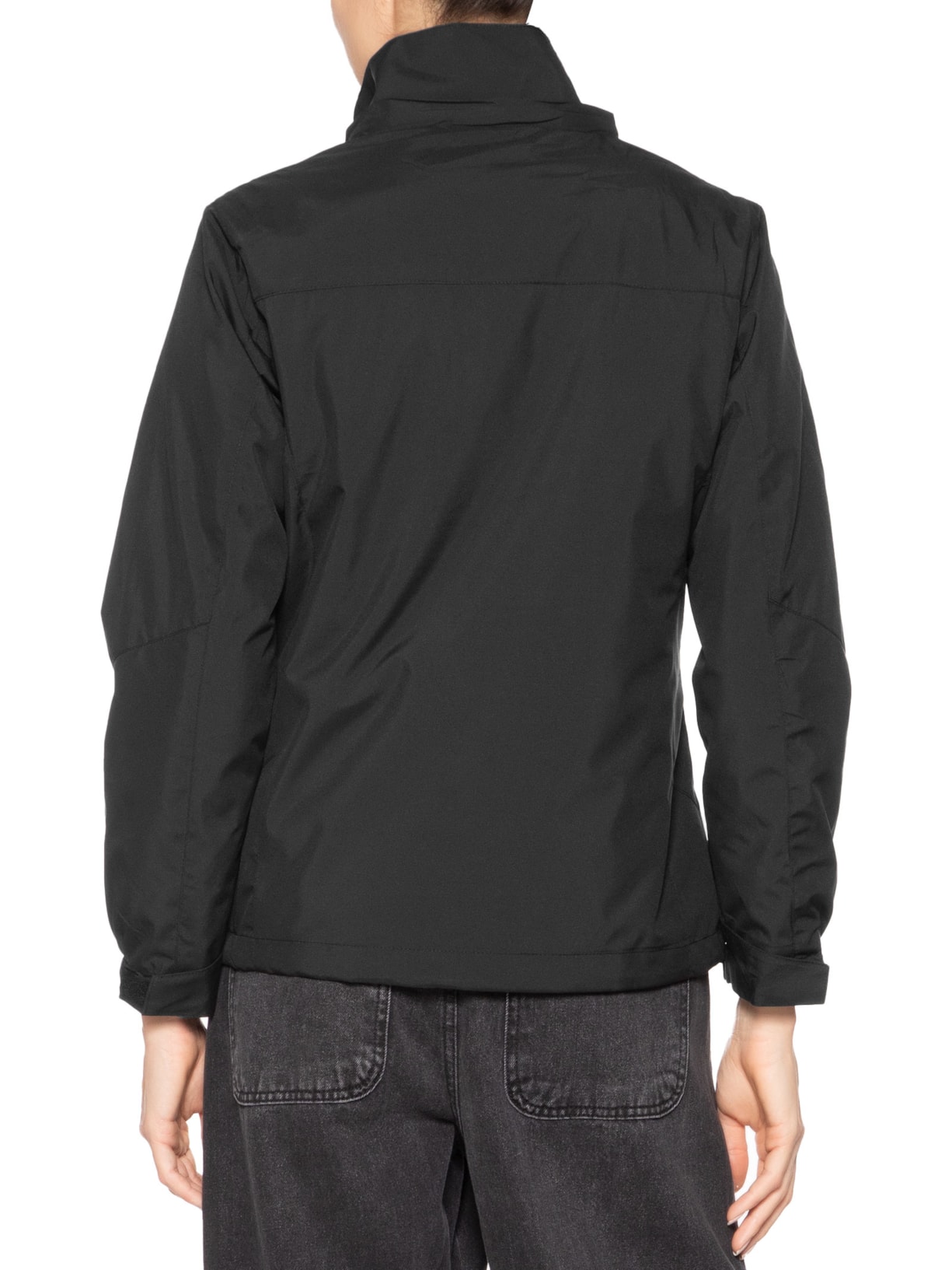 Jaqueta Feminina Dois Em Um Capuz Removível Preto Basiq