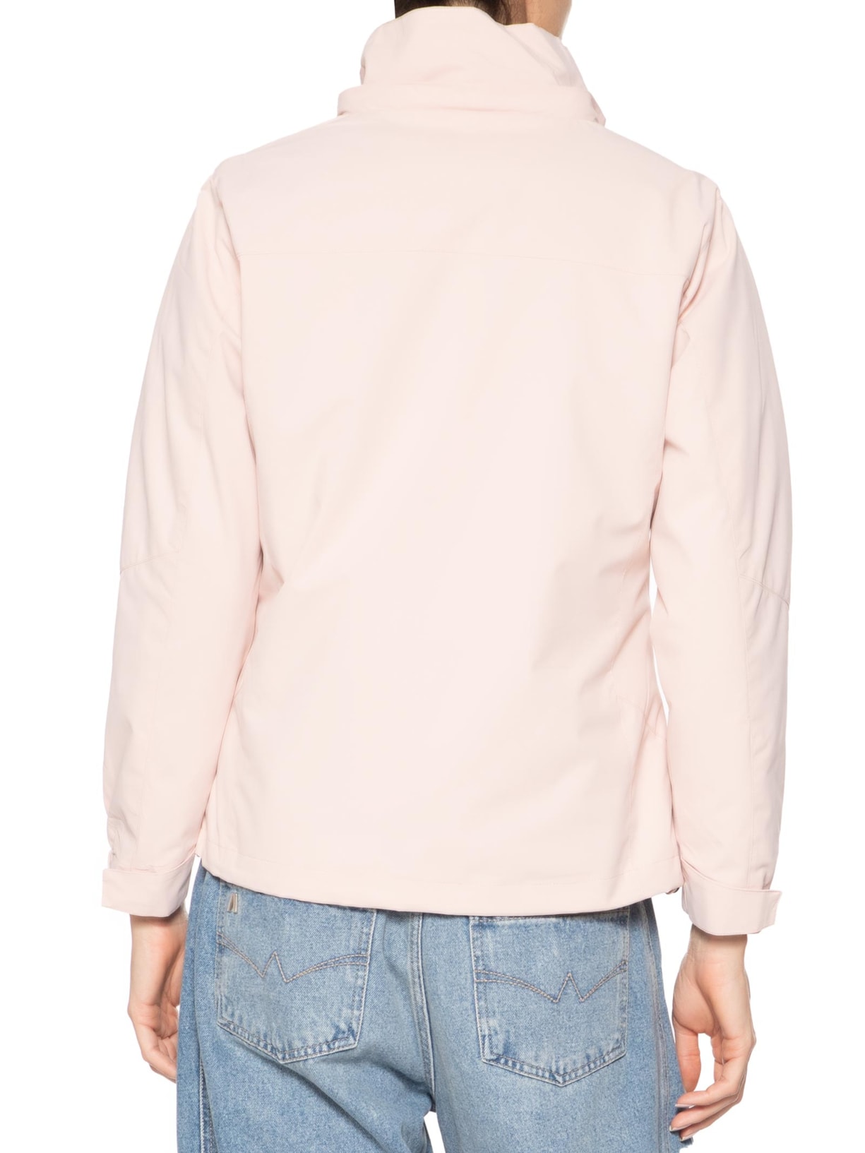 Jaqueta Feminina Dois Em Um Capuz Removível Rosa Basiq