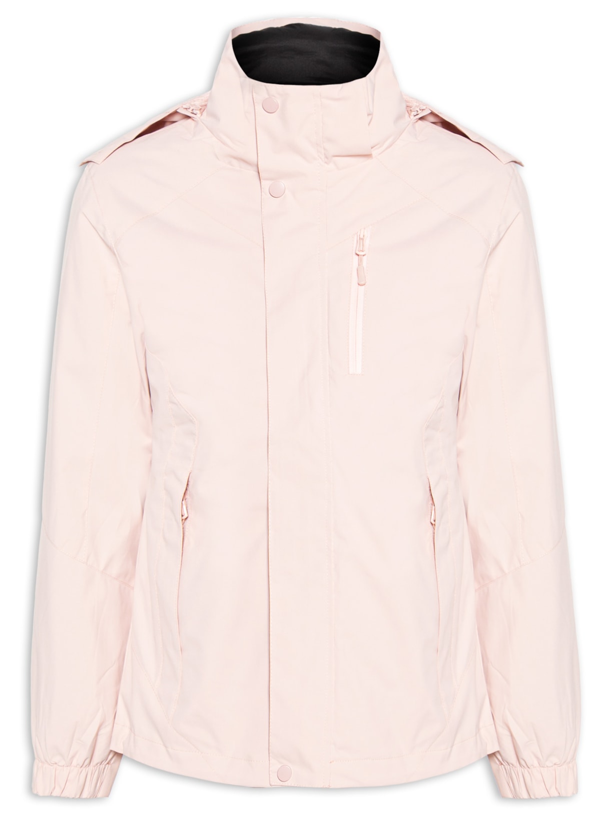 Jaqueta Feminina Dois Em Um Capuz Removível - Rosa