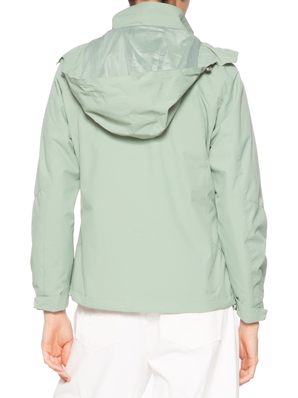 Jaqueta Feminina Dois Em Um Capuz Removível Verde Basiq